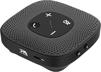 Cyber Acoustics Conference Speakerphone (SP-2000) - USB and Bluetooth, Advanced DSP with 360 Degree Noise Cancelling Microphone with 3m Range, 66 Ft BT Wireless Range