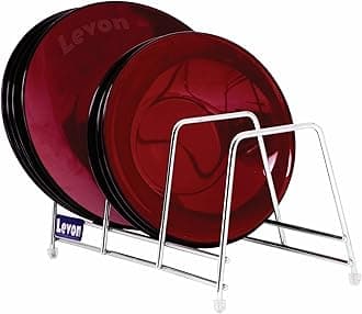 LEVON Stainless Steel Tray/Dish Rack | Utensil Holder For Kitchen - Size (5 X 12.5 X 5 Inches)