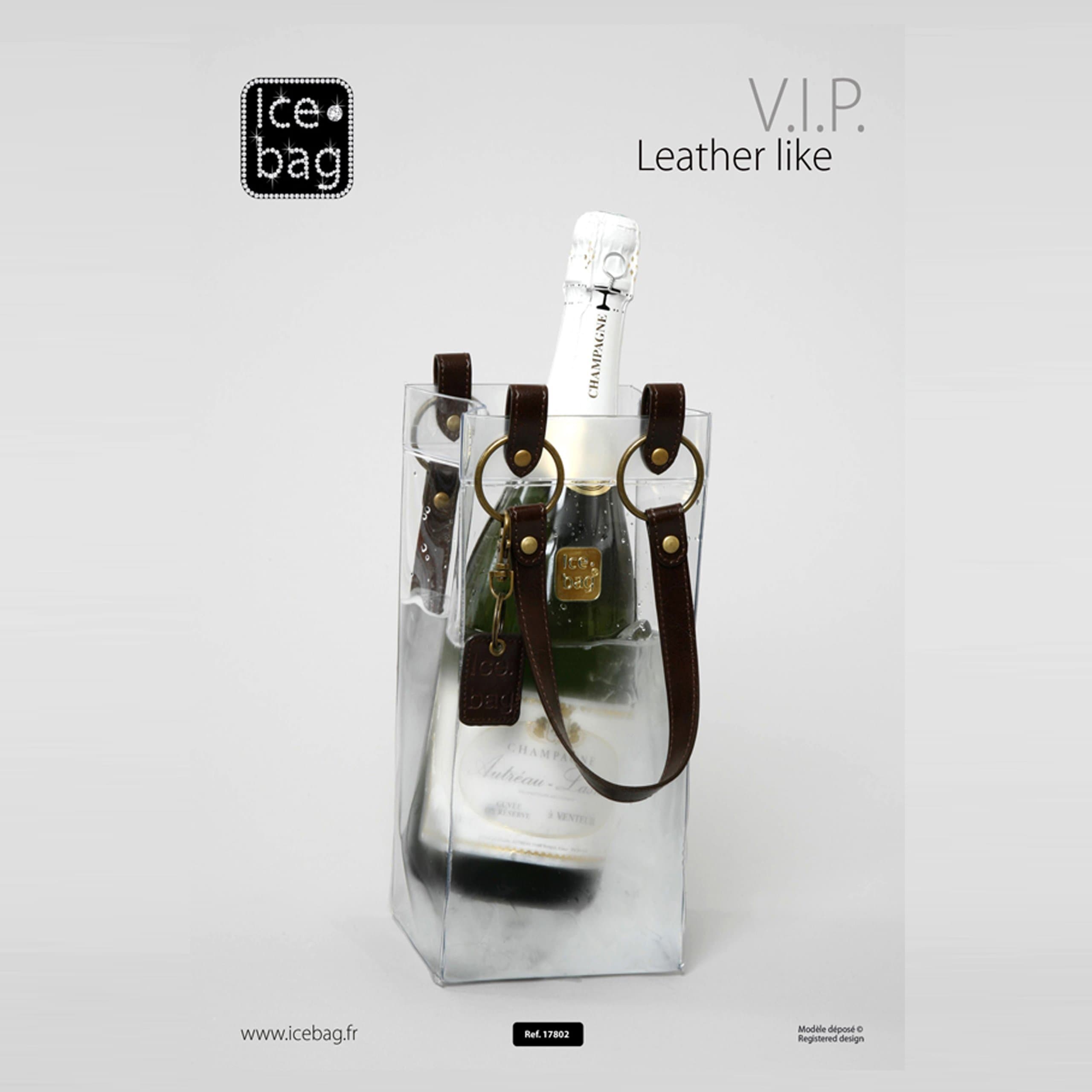 Leather-like Ice Bag Chocolate