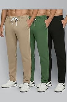 Real Essentials 3 Pack: Mens Pajama Pants – Mens Fleece Plaid Lounge Pajama Bottoms