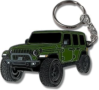 Jeep Wrangler Keychain - Officially Licensed Jeep Rubicon Accessories JL Key Chain JKU 2024 2023