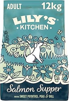 Lily’s Kitchen Made with Natural Ingredients Adult Dry Dog Food Salmon Supper Balanced Nutrition 12kg Bag