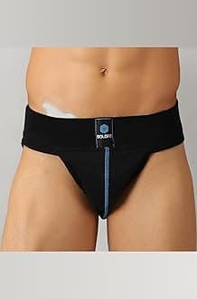 Boldfit Gym Supporter for Men Sports Underwear for Workout in Gym Stretchable Cotton Supporter for Gym Workout Quick Dry, Moisture Wicking Supporter for Cricket, Gym, Running Black