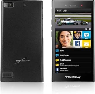 BoxWave Case Compatible with BlackBerry Z3 - Minimus Case, Slim Fit, Protective Polycarbonate Cover - Jet Black