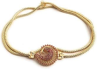 SasitrendsOne Gram Micro Gold Plated Peacock Mugappu Chain for Women and Girls