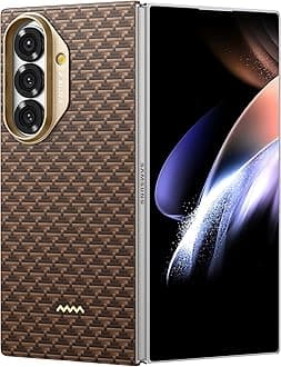 Raptic Aramid Skin for Samsung Galaxy Z Fold 7 case [BACK cover only] MagSafe compatible Ultra Slim 1500D Aramid Fiber - Humble