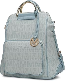 Vegan Leather Backpack Purse for Women, Ladies Fashion Travel Bag, Big Bookbag Top-Handle Daypack by Mia K