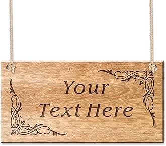 Personalised Gift for Anniversary Christmas Wedding Custom Gift for Couple Engraved Garden Sign Plaque Hanging House Sign Plaque Engraved Wooden Yard Sign Friendship Gifts