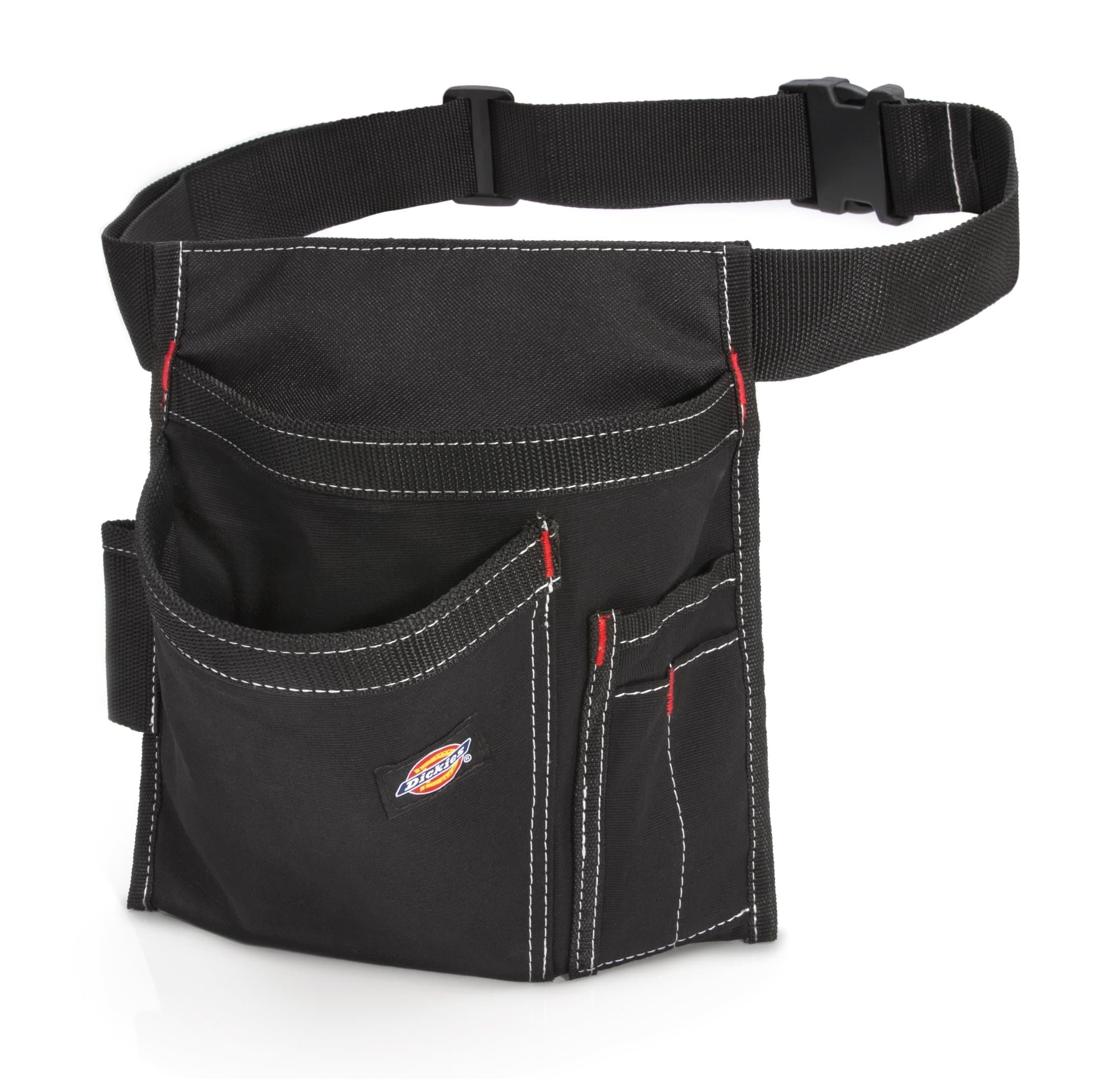 Dickies 5-Pocket Single Side Tool Belt Pouch/Work Apron, Durable Canvas Construction, Adjustable Belt for Custom Fit