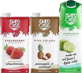 Drink Mix Variety, 1 of each: Strawberry, Pina Colada & Margarita Beverage Mix, 33.8 fl oz (1 Liter)