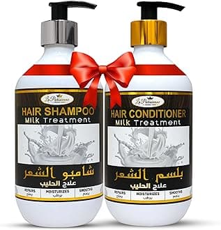 ECOLYTE+ Shampoo & Conditioner Bundle, La Parisienne Premium Luxury, For Hairfall rescue, Dandruff & frizzy hair, Nourishes, Repair & Shine, Dream Lengths - (Milk Treatment, 500 ml, Pack of 2)