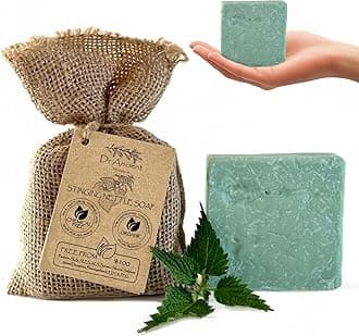 Dr.Ancient Stinging Nettle Soap Bar Organic Natural Vegan Traditional Handmade Antique - Anti-Dandruff, For Acne, Peeling, Healthy Hair - No Chemicals, Pure Natural Soaps!