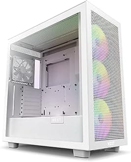 NZXT H7 Elite - CM-H71EW-02 - ATX Mid Tower PC Gaming Case - Front I/O USB Type-C Port - Quick-Release Tempered Glass Side Panel - White (2023)