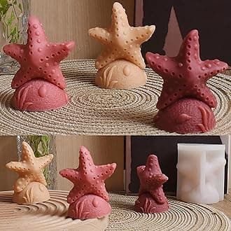 Starfish Animal Resin Silicone Mold for Resin Casting & Candle Making
