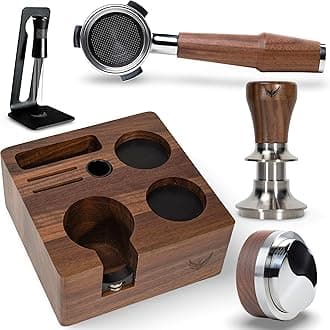 Breville Espresso Machine Accessories Kit 54mm Tamper Set Includes Bottomless Portafilter, Distribution Tool, Calibrated Tamper, Tamping Station and WDT