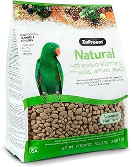 Natural With Added Vitamins, Minerals, Amino Acids Medium/Large Bird Food,3 Lb.