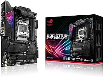 ASUS ROG Strix X299-E Gaming II ATX Gaming Motherboard (Intel X299) LGA 2066, Wi-Fi 6 (802.11ax), 2.5 GBS LAN, 8X DIMM Max. 256GB, USB 3.2 Gen 2, 8X SATA, 3X M.2, OLED and Aura Sync RGB