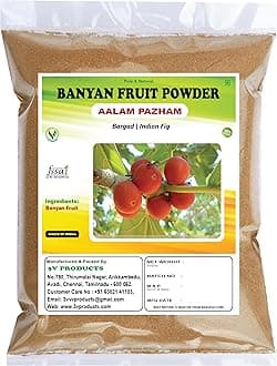 3V PRODUCTS: Banyan Fruit Powder 150g | Aalam Pazham | Bargad | Indian Fig | Marri Udala
