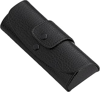 M-world Leather-Tone, Snap, Belt Loop, Soft-case, Eye Glasses Case (Black)