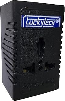 220V to 110V Stepdown Lucky Tech® Voltage Converter 2000W USA to India Universal 3 Pin Input Plug (Wave Form) (2000 Watt)