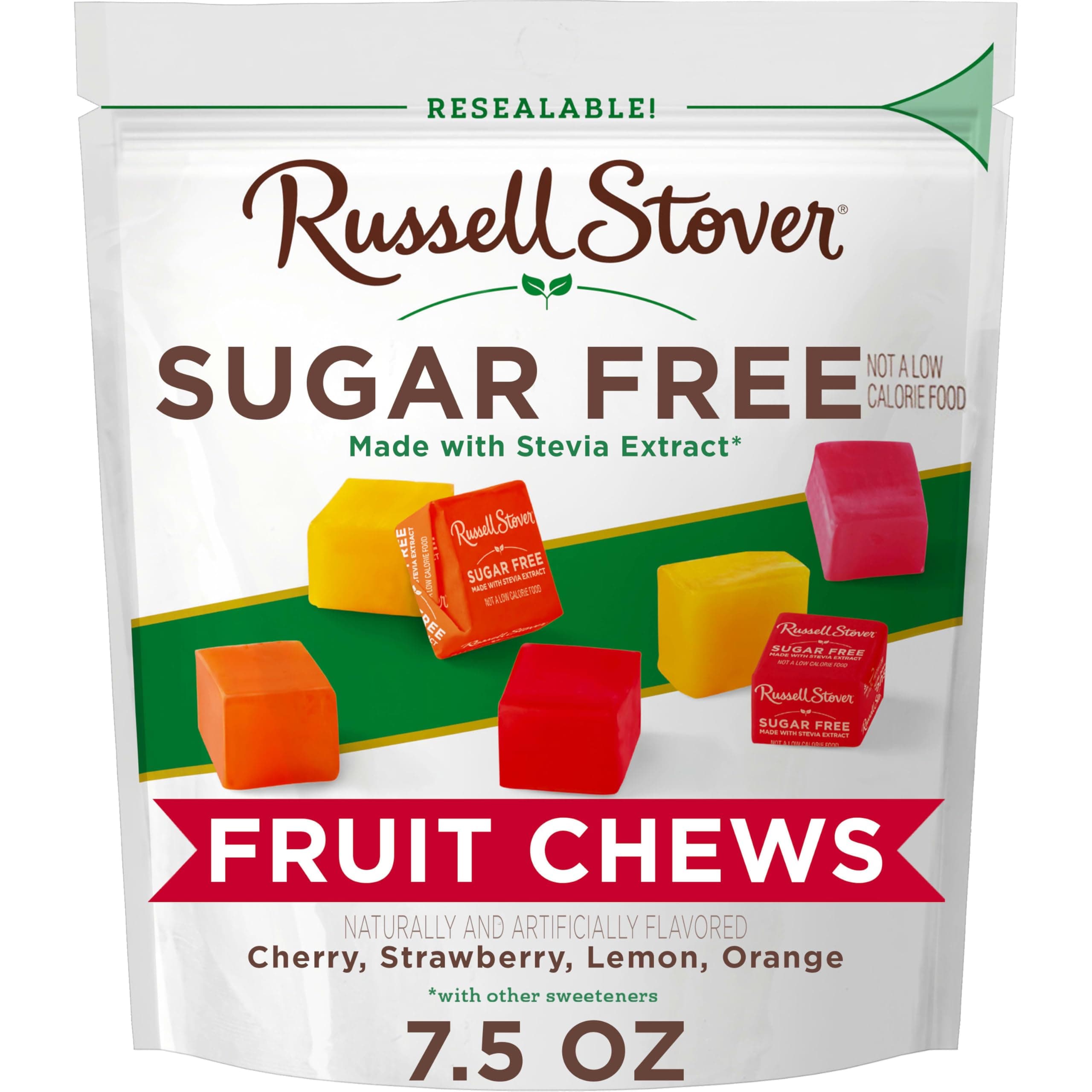 Fruit Chews - Sugar Free Candy, 7.5oz Bag