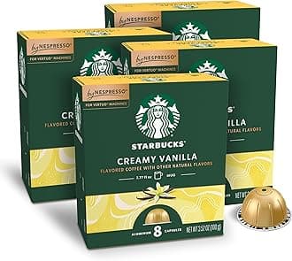 by Nespresso Vertuo, Vanilla Flavored Coffee, 32-count Coffee Pods, Brews 7.8 oz.