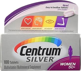 Centrum Silver Women (100 Count) Multivitamin / Multimineral Supplement Tablet, Vitamin D3, Age 50+