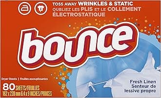 Bounce Fresh Linen Scented Fabric Softener Dryer Sheets
