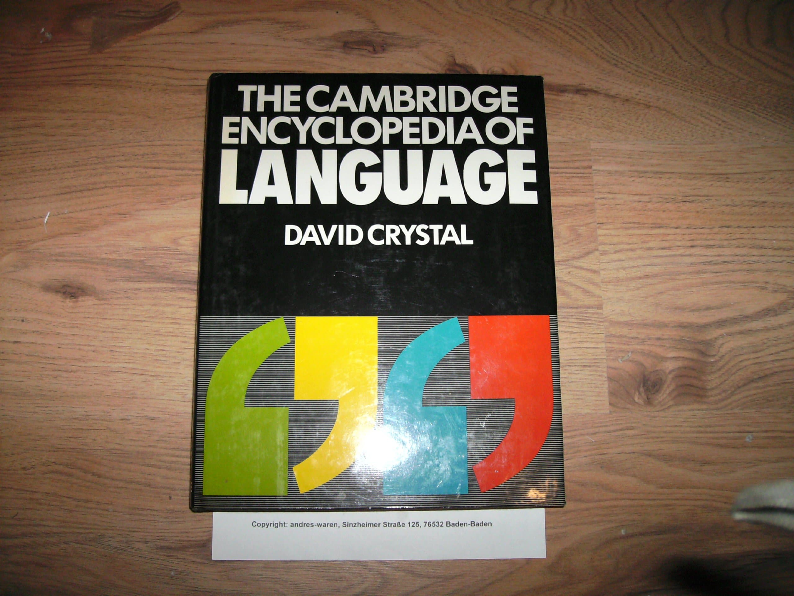 The Cambridge Encyclopedia of Language