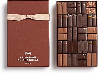 LA MAISON DU CHOCOLAT Coffret Maison, Gourmet Dark And Milk French Chocolate Gift Box (40 Pieces)