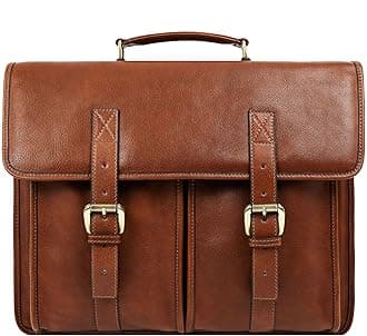 – Leather Briefcase for Men Handcrafted in Italy Full Grain Messenger Bag for Laptop
