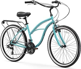 sixthreezero Around The Block Women’s Beach Cruiser Bicycle OR eBike 250W and 500W Electric Bike, 24-Inch and 26-Inch