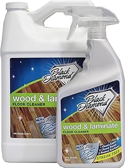 Wood & Laminate Floor Cleaner: For Hardwood, Real, Natural & Engineered Flooring –Biodegradable Safe for Cleaning All Floors (1 quart/1 gallon)
