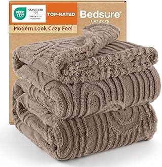 GentleSoft Fleece King Size Blanket for Bed - Super Soft & Cozy, Fluffy Blankets for Women & Girls, Ideal for Sofa & Couch, Brown, 108x90 Inches