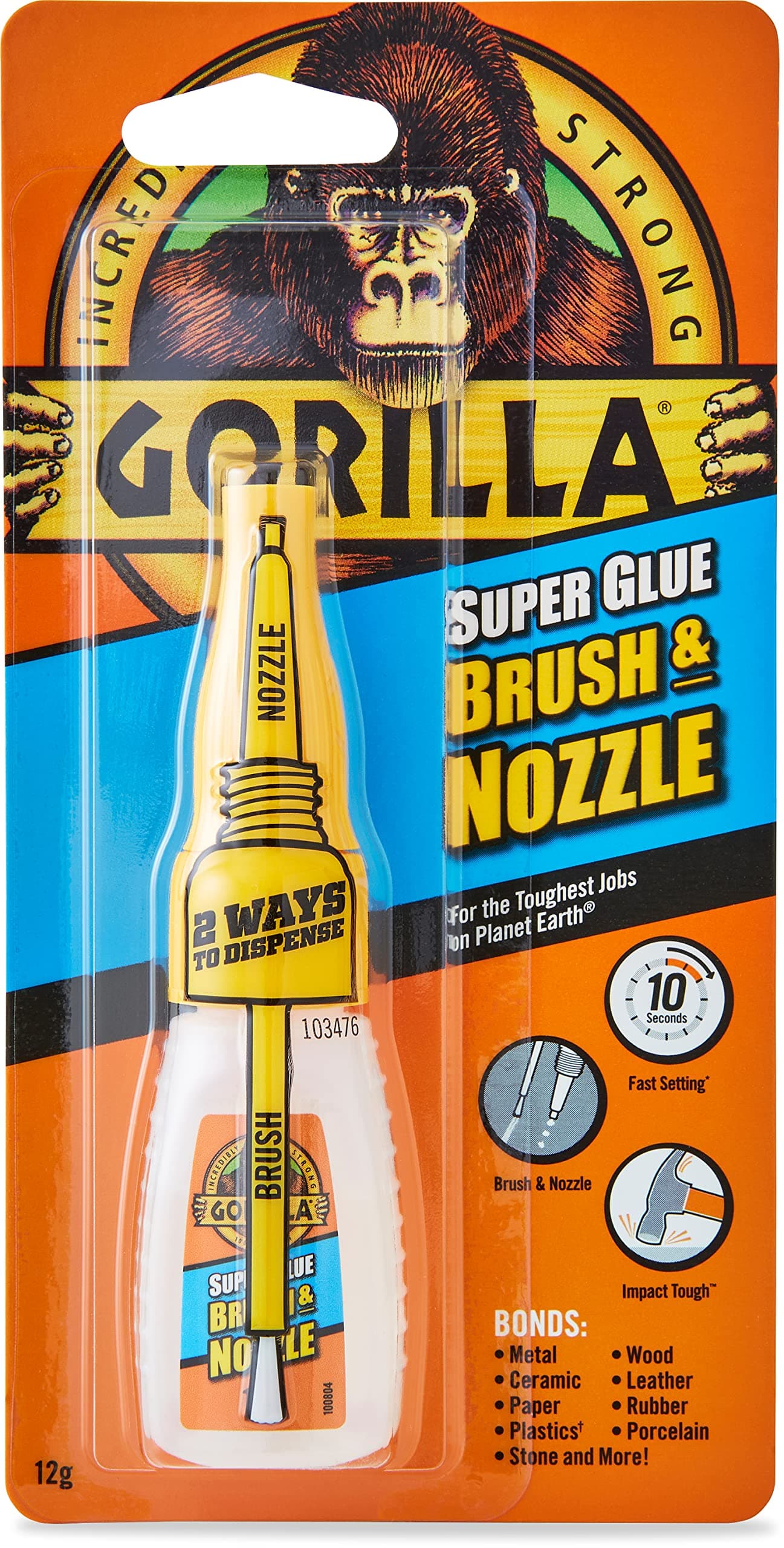 Gorilla Super Glue Brush & Nozzle