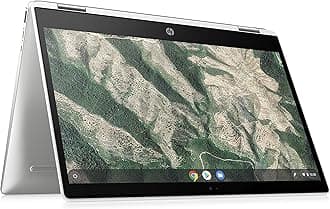 HP Chromebook X360 14b-ca0004na 14 Inch Full HD Touch-screen Display, (Ceramic White) (Intel Pentium Silver N5000, 4 GB DDR4, 64 GB eMMC, (Renewed)