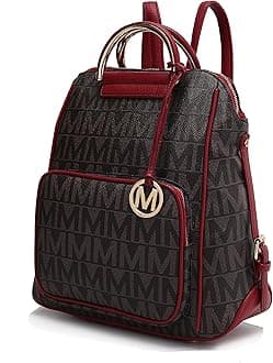 MKF Collection Signature Women Backpack, Vegan Leather Travel Bag Top-Handle Fashion Daypack Business Work Bag by Mia K | Travel Bag, Fashion, Business, Work Bag, by Mia K