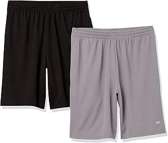 Men's Athletic Basketball Gym,Performance Tech Loose-Fit Training Shorts, Pack of 2