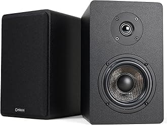 MB42X Advanced Bookshelf Speakers for Home Theater Surround Sound, Stereo, and Passive Near Field Monitor, 2-Way (Black, Pair)