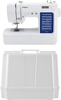 Brother Computerized Sewing and Quilting Machine with Wide Table Bundle with Hardcase (2 items)
