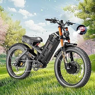 eAhora Romeo Pro Ⅱ/Romeo Ⅱ (2025 Model) 4000W/2500W Dual Motor Electric Bike for Adults 52V 70AH/60AH 100-200 Miles Long Range Electric Bike 26" Fat Tire Electric Mountain Bike Full Suspension Ebike