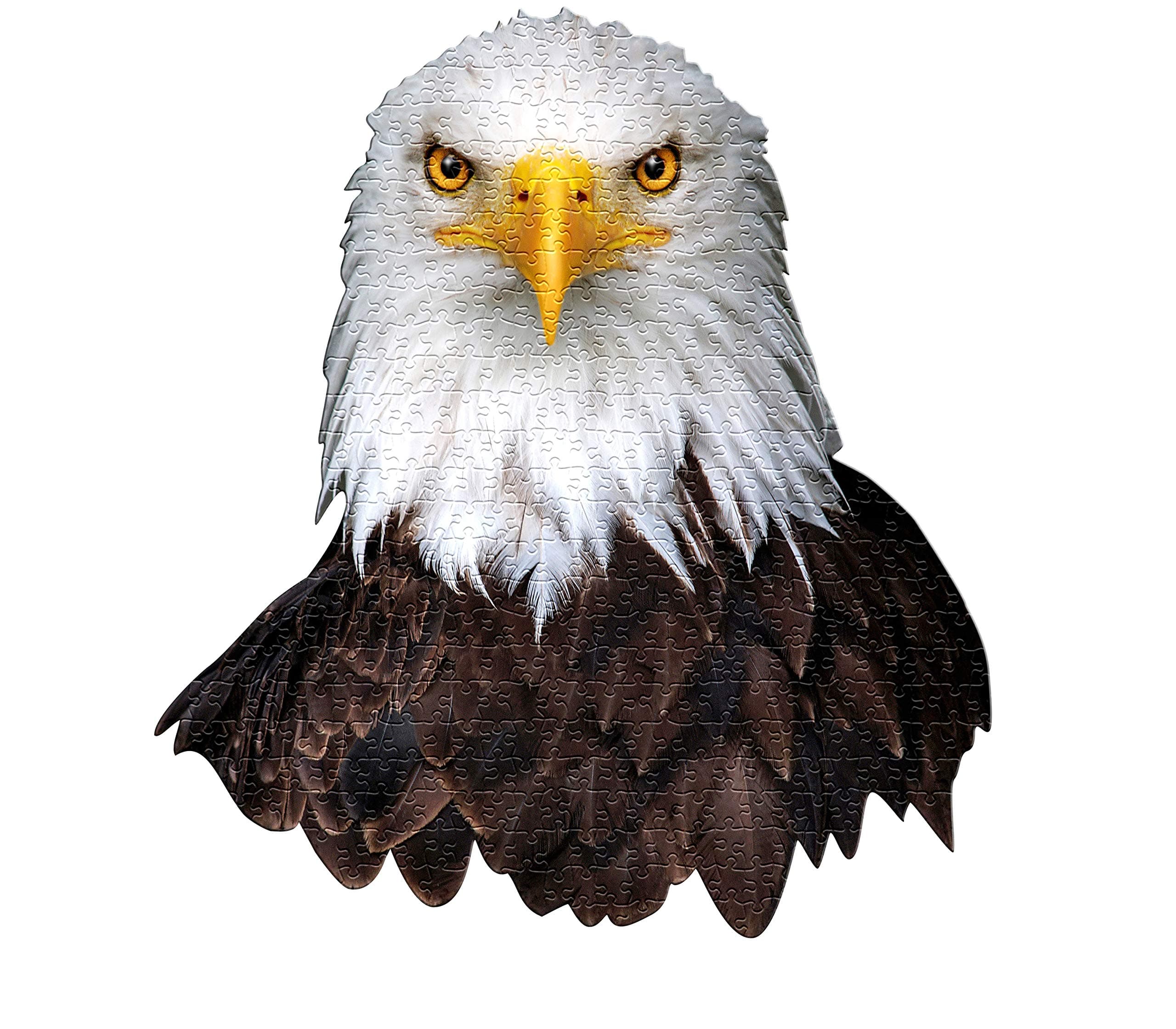 Madd CappPuzzles - I AM Eagle - 550 Pieces - Animal Shaped Jigsaw Puzzle, 27" x 30"