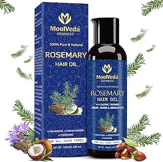 100% Pure Rosemary Oil for Hair Growth | Controls Hair Fall, Promotes New Growth | Strengthening Treatment for Healthy Nourished Hair | 100 ml