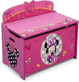 Delta Children Deluxe Toy Box, Disney Minnie Mouse