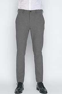 Luxury PV Lycra Stretchable Formal Checks Pants for Men | Stylish Slim Fit Men's Wear Trousers for Office or Party