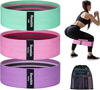 Resistance Bands for Working Out, 3 Levels Exercise Bands Workout Bands Set for Women Men, Hip Legs Booty Bands for Home Fitness, Gym, Yoga, Pilates
