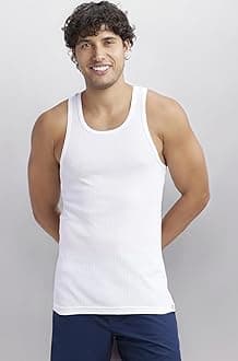 9922 Men's Super Combed Cotton Rib Racer Back Styling Round Neck Gym Vest