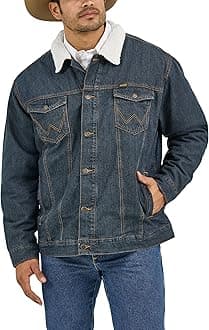 Men's Cowboy Cut Western Lined Denim Jacket