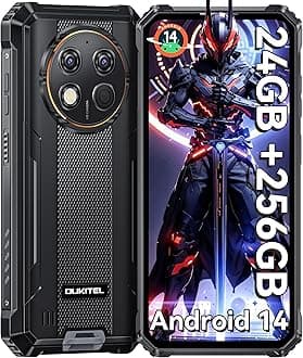 OUKITELG1 Rugged Smartphone Unlocked - 24+256GB/1TB Android 14 Rugged Cellphones, 6.52”HD Display 10600mAh Battery 48MP Rear Camera IP68/IP69K Waterproof Phone, Dual Sim/NFC/Fingerprint 2025
