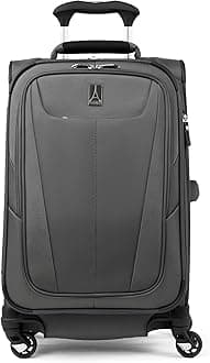 Maxlite 5 Softside Expandable Luggage with 4 Spinner Wheels, Lightweight Suitcase, Men and Women, Shadow Grey, Carry-on 21-Inch